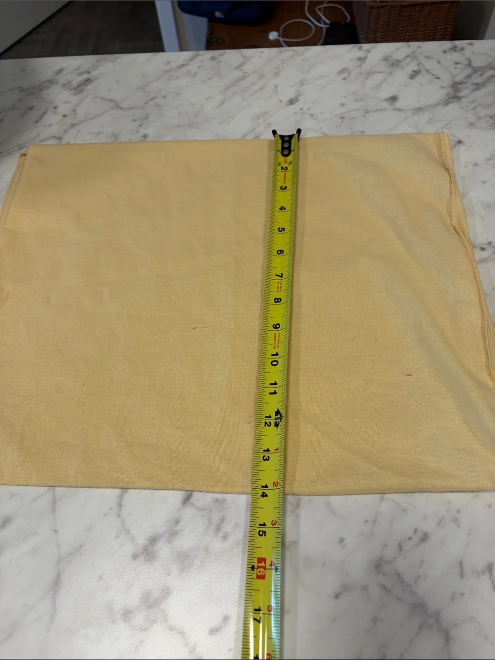 Louis Vuitton Yellow Fabric Dust Cover with Black Logo